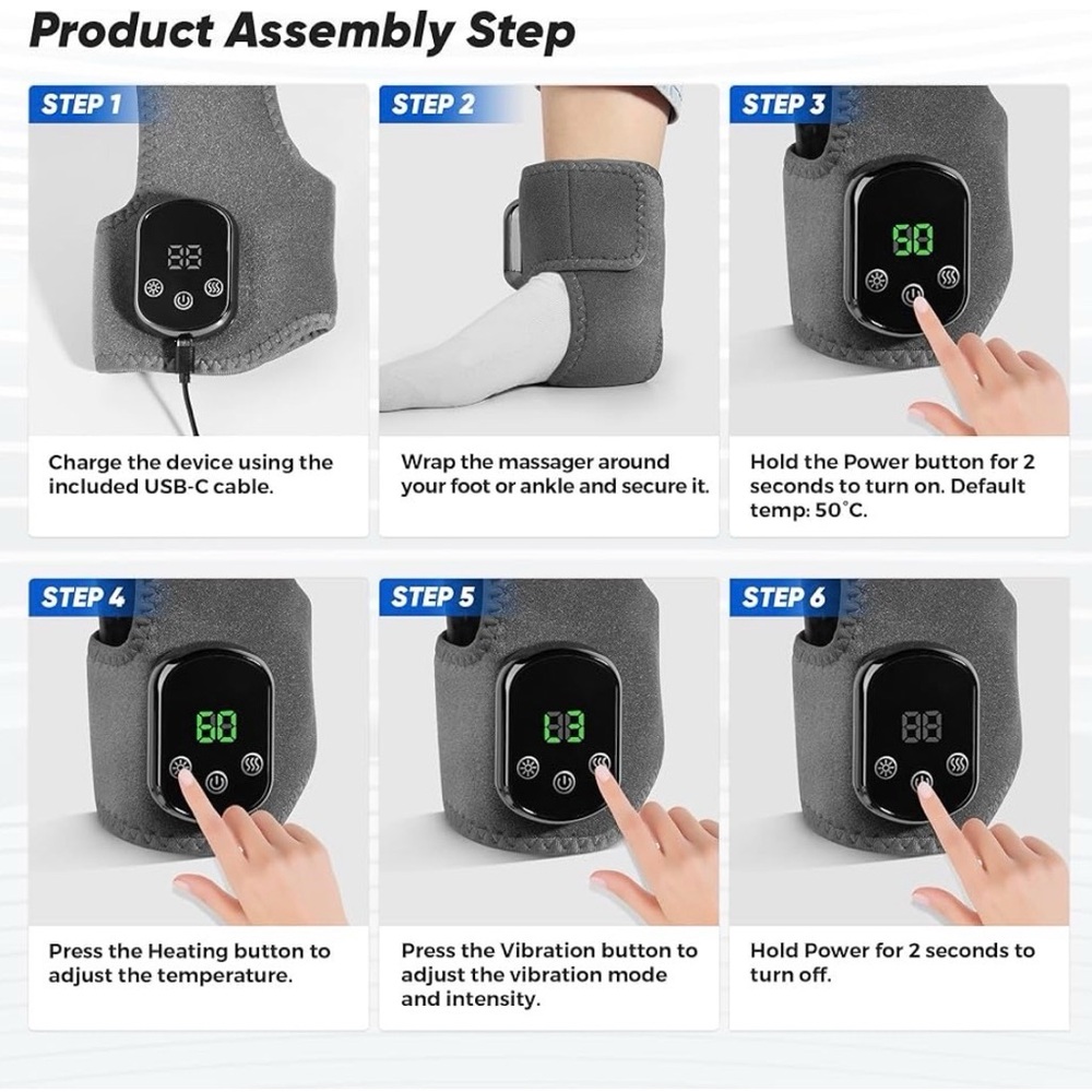 Foot Triple Method Massager Wearable Device - Picture 6 of 10